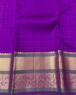 Load image into Gallery viewer, Classic Mango Yellow &amp; Violet Elegance Kanchipuram Handloom Silk Saree SS27832

