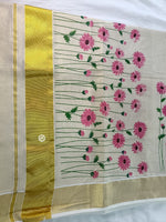 Load image into Gallery viewer, Classic Kasavu Golden Tissue Elegance Onam Saree SS28000
