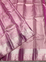 Load image into Gallery viewer, Classic Onion Pink 2gm Zari Kanchipuram Handloom Silk Saree SS26099

