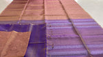 Load image into Gallery viewer, Classic Dusky Pink &amp; Lavender Double Warp Elegance Handloom Soft Silk Saree SS26449

