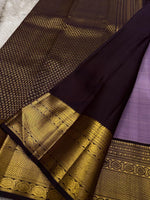 Load image into Gallery viewer, Classic Pastel Cocoa &amp; Coffee Brown Elegance Kanchipuram Handloom Silk Saree SS27056
