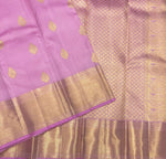 Load image into Gallery viewer, Classic Lilac 2gm Zari Bridal Elegance Kanchipuram Handloom Silk Saree SS24439
