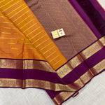Load image into Gallery viewer, Classic Orange &amp; Plum Kanchipuram Handloom Silk Saree SS26389
