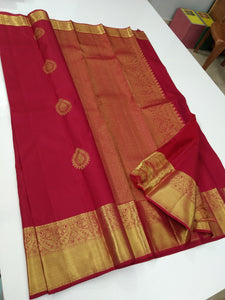 Classic Pink Elegance Kanchipuram Handloom Silk Saree SS25258