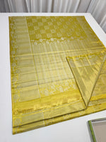 Load image into Gallery viewer, Classic Shimmer Gold 1 point 5 gm Meenakari Bridal Elegance Kanchipuram Handloom Silk Saree SS26900
