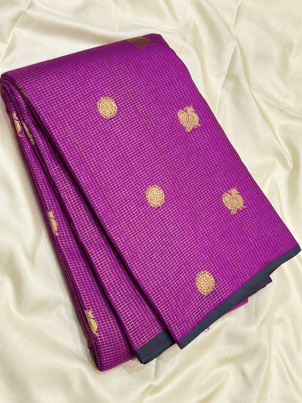 Classic Onion Pink 2gm Zari Vaira Oosi Kanchipuram Handloom Silk Saree SS26042
