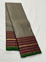 Load image into Gallery viewer, Classic Champagne &amp; Barn Red 1gm Zari Elegance Kanchipuram Handloom Silk Saree SS24138
