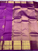Load image into Gallery viewer, Classic Lavender Pink 2gm Zari Kanchipuram Handloom Silk Saree SS25573
