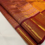 Load image into Gallery viewer, Classic Brick Maroon 2gm Zari Bridal Elegance Kanchipuram Handloom Silk Saree SS26265
