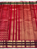 Load image into Gallery viewer, Classic Crimson Pink Red 2gm Zari Elegance Kanchipuram Handloom Silk Saree SS27350
