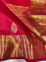 Load image into Gallery viewer, Classic Reddish Maroon 2gm Zari Elegance Kanchipuram Handloom Silk Saree SS27068
