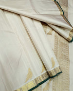 Load image into Gallery viewer, Classic OffWhite 2gm Zari Elegance Kanchipuram Handloom Silk Saree SS27802
