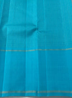 Load image into Gallery viewer, Classic Sky Blue Bliss 2gm Zari Elegance Kanchipuram Handloom Silk Saree SS27176

