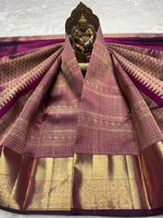 Load image into Gallery viewer, Classic Wine Red 2gm Zari Bridal Elegance Kanchipuram Handloom Silk Saree SS28259
