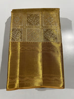 Load image into Gallery viewer, Classic Gold &amp; Silver 1gm Zari Bridal Elegance Kanchipuram Handloom Silk Saree SS25952
