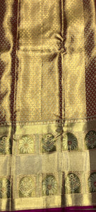 Classic Gold 2gm Zari Bridal Elegance Kanchipuram Handloom Silk Saree SS25365