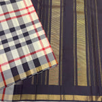 Load image into Gallery viewer, Classic Burberry Checks 1gm Elegance Kanchipuram Handloom Silk Saree SS27555
