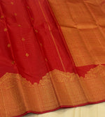 Load image into Gallery viewer, Classic Brick Orange 2gm Zari Bridal Elegance Kanchipuram Handloom Silk Saree SS27608
