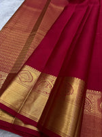 Load image into Gallery viewer, Classic Brick Red Bridal Elegance Kanchipuram Handloom Silk Saree SS27173
