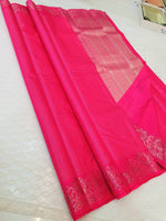 Load image into Gallery viewer, Classic Hot Pink Elegance Kanchipuram Handloom Silk Saree SS25506
