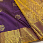 Load image into Gallery viewer, Classic Vadamalli &amp; Golden Mustard 1gm Zari Bridal Elegance Kanchipuram Handloom Silk Saree SS23691
