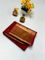 Load image into Gallery viewer, Classic Chilly Red Elegance Kanchipuram Silk Saree SS23832
