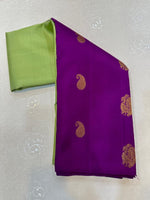 Load image into Gallery viewer, Classic Light Green &amp; Vadamalli Kanchipuram Handloom Silk Saree SS26330
