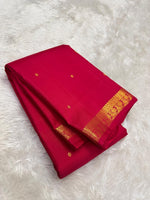 Load image into Gallery viewer, Classic Ruby Pink Elegance Kanchipuram Handloom Silk Saree SS27367
