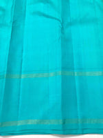 Load image into Gallery viewer, Classic Sunny Yellow &amp; Aqua 2gm Zari Elegance Kanchipuram Handloom Silk Saree SS26954
