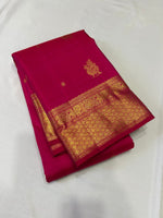 Load image into Gallery viewer, Classic Reddish Pink 2gm Zari Kanchipuram Handloom Silk Saree SS25838
