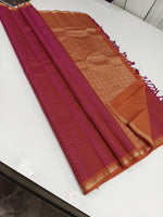 Load image into Gallery viewer, Classic Brick Orange 2gm Zari Elegance Kanchipuram Silk Saree SS23947
