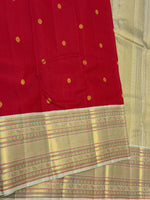 Load image into Gallery viewer, Classic Chilli Red &amp; Pastel Green 2gm Zari Elegance Kanchipuram Handloom Silk Saree SS28589
