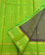 Load image into Gallery viewer, Classic Olive Green &amp; Lime Green 1gm Zari Kanchipuram Handloom Silk Saree SS26393
