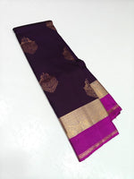 Load image into Gallery viewer, Classic Wine Red Elegance Kanchipuram Handloom Silk Saree SS27654
