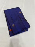 Load image into Gallery viewer, Classic Bluish Brown &amp; Rustic Orange 1gm Zari Elegance Kanchipuram Handloom Silk Saree SS28595
