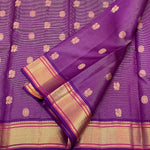 Load image into Gallery viewer, Classic Purple Jam 1gm Zari Elegance Kanchipuram Handloom Silk Saree SS24453
