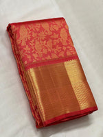 Load image into Gallery viewer, Classic Scarlet Red 2gm Zari Elegance Kanchipuram Handloom Silk Saree SS24464
