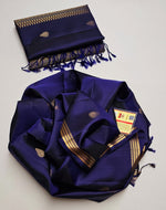 Load image into Gallery viewer, Classic Bluish Violet Elegance Handloom Soft Silk Saree SS24147
