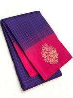 Load image into Gallery viewer, Classic Violet &amp; Deep Pink Elegance Kanchipuram Handloom Silk Saree SS23540
