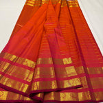 Load image into Gallery viewer, Classic Dark Orange Elegance Kanchipuram Handloom Silk Saree SS28577
