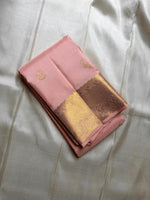 Load image into Gallery viewer, Pastel Pink Kanchipuram Handloom Silk Saree SS26046
