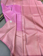 Load image into Gallery viewer, Classic Lilac Pink Bridal Elegance Kanchipuram Handloom Silk Saree SS23595
