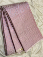 Load image into Gallery viewer, Classic Mauve 2gm Zari Brocade Bridal Elegance Kanchipuram Handloom Silk Saree SS27651
