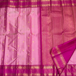 Load image into Gallery viewer, Classic Creamy Pink 1gm Zari Butta Elegance Kanchipuram Handloom Silk Saree SS28302
