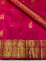 Load image into Gallery viewer, Classic Reddish Pink 2gm Zari Kanchipuram Handloom Silk Saree SS25838
