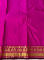 Load image into Gallery viewer, Classic Saffron Orange &amp; Fuchsia Pink 2gm Zari Elegance Kanchipuram Silk Saree SS23935
