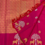 Load image into Gallery viewer, Classic Deep Pink 2gm Zari Elegance Kanchipuram Handloom Silk Saree SS25303
