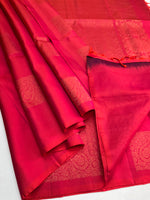 Load image into Gallery viewer, Classic Hot Pink Elegance Handloom Soft Silk Saree SS24154
