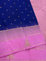 Load image into Gallery viewer, Classic Royal Blue &amp; Fuchsia Pink Elegance Kanchipuram Handloom Silk Saree SS28636
