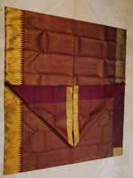 Load image into Gallery viewer, Classic Garnet Red 2gm Zari Bridal Elegance Kanchipuram Handloom Silk Saree SS27607
